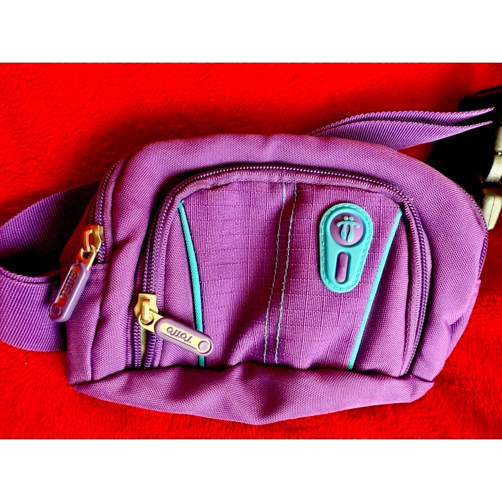 Totto Fanny Pack Purple Waistbag Hip Pouch Running Belt Bag